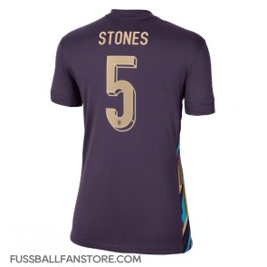 England John Stones #5 Replik Auswärtstrikot Damen EM 2024 Kurzarm